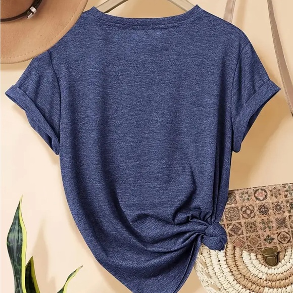 Blue Graphic karma T-Shirt - Picture 2 of 5